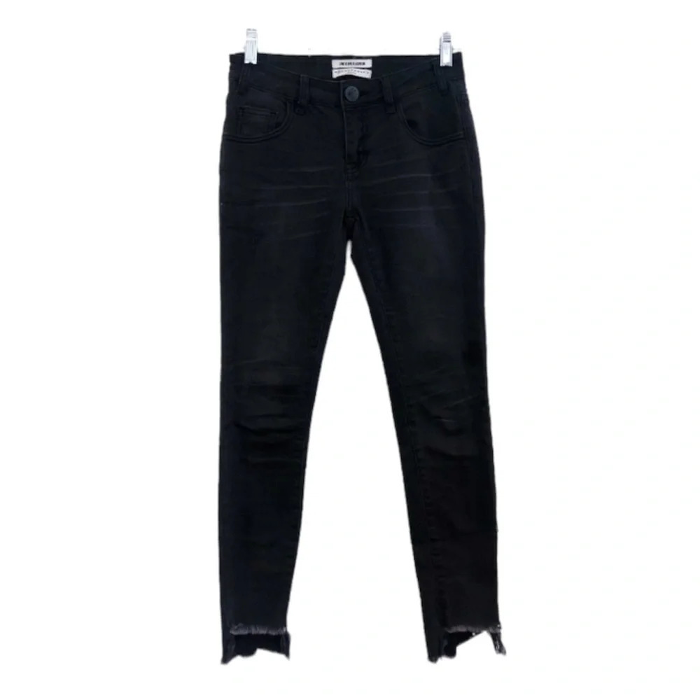 One x One Teaspoon Freebird II Distressed Black Skinny Jeans Women's 23